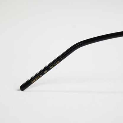 Gucci GG1277OA 001 Womens Authentic Eyeglasses Black/Gold, 52mm - New