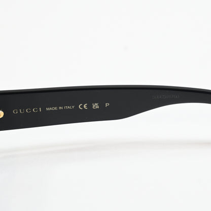 Gucci GG1592S 005 Mens Authentic Sunglasses Black/Brown, 55mm - New