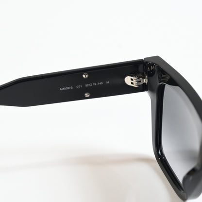 Alexander Mcqueen AM0397S 001 Men's Authentic Sunglasses Black/Gray, 52mm - New
