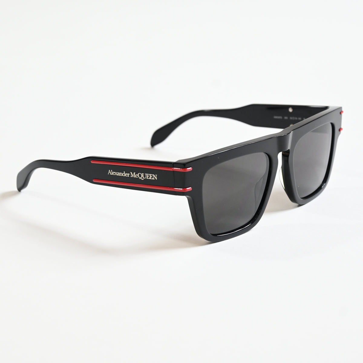 Alexander Mcqueen AM0397S 003 Mens Authentic Sunglasses Black/Gray, 52mm - New