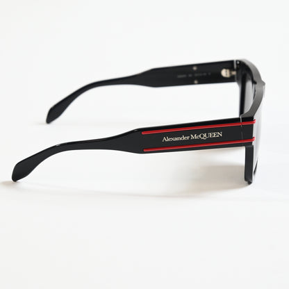 Alexander Mcqueen AM0397S 003 Mens Authentic Sunglasses Black/Gray, 52mm - New