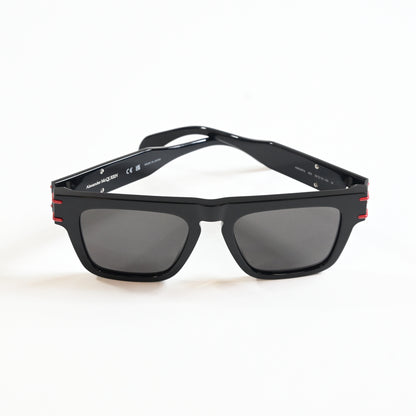 Alexander Mcqueen AM0397S 003 Mens Authentic Sunglasses Black/Gray, 52mm - New