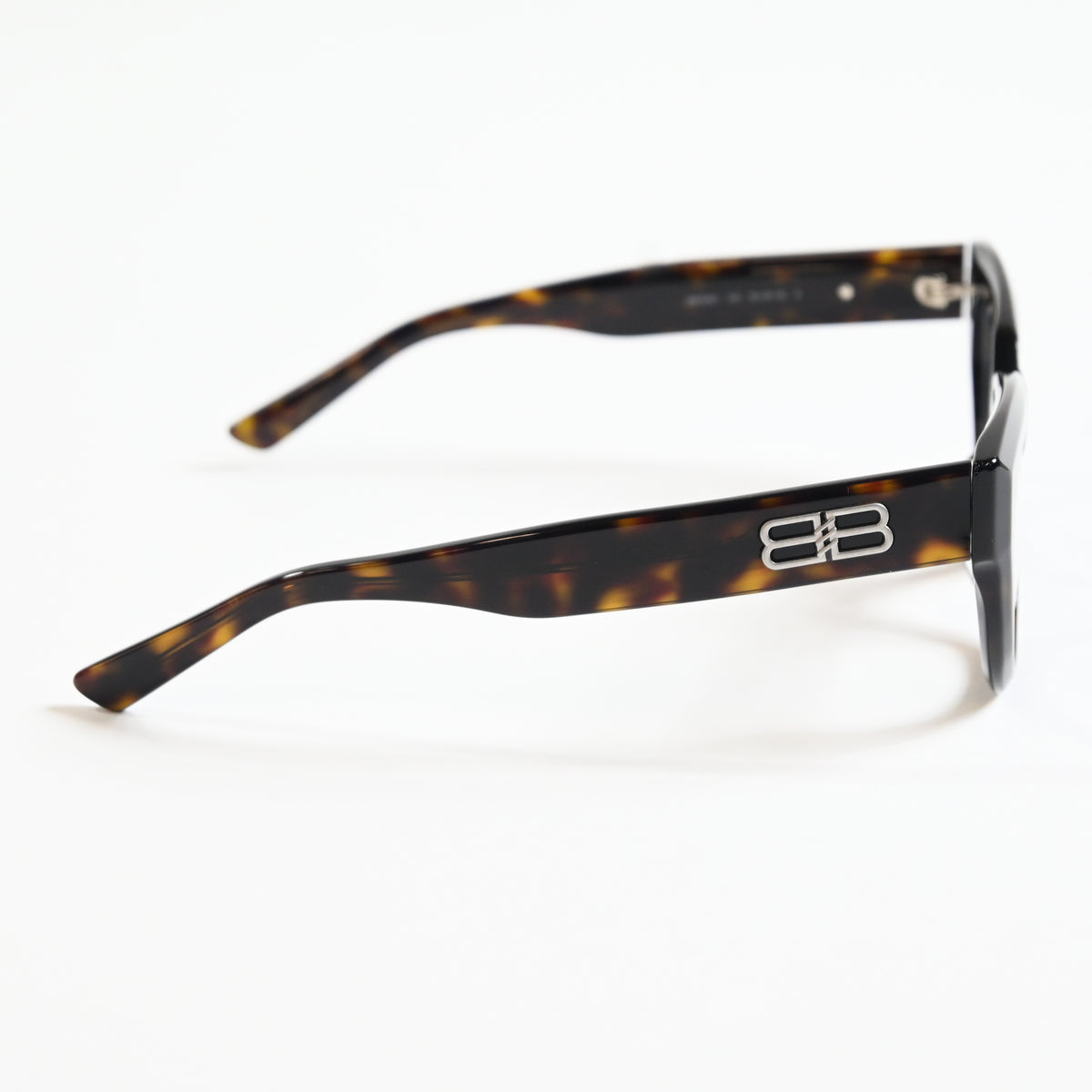 Balenciaga BB0239O 002 Unisex Authentic Eyeglasses Havana/Silver, 50mm - New