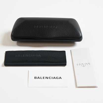 Balenciaga BB0289S 004 Unisex Authentic Sunglasses Clear Blue/Violet, 71mm - New