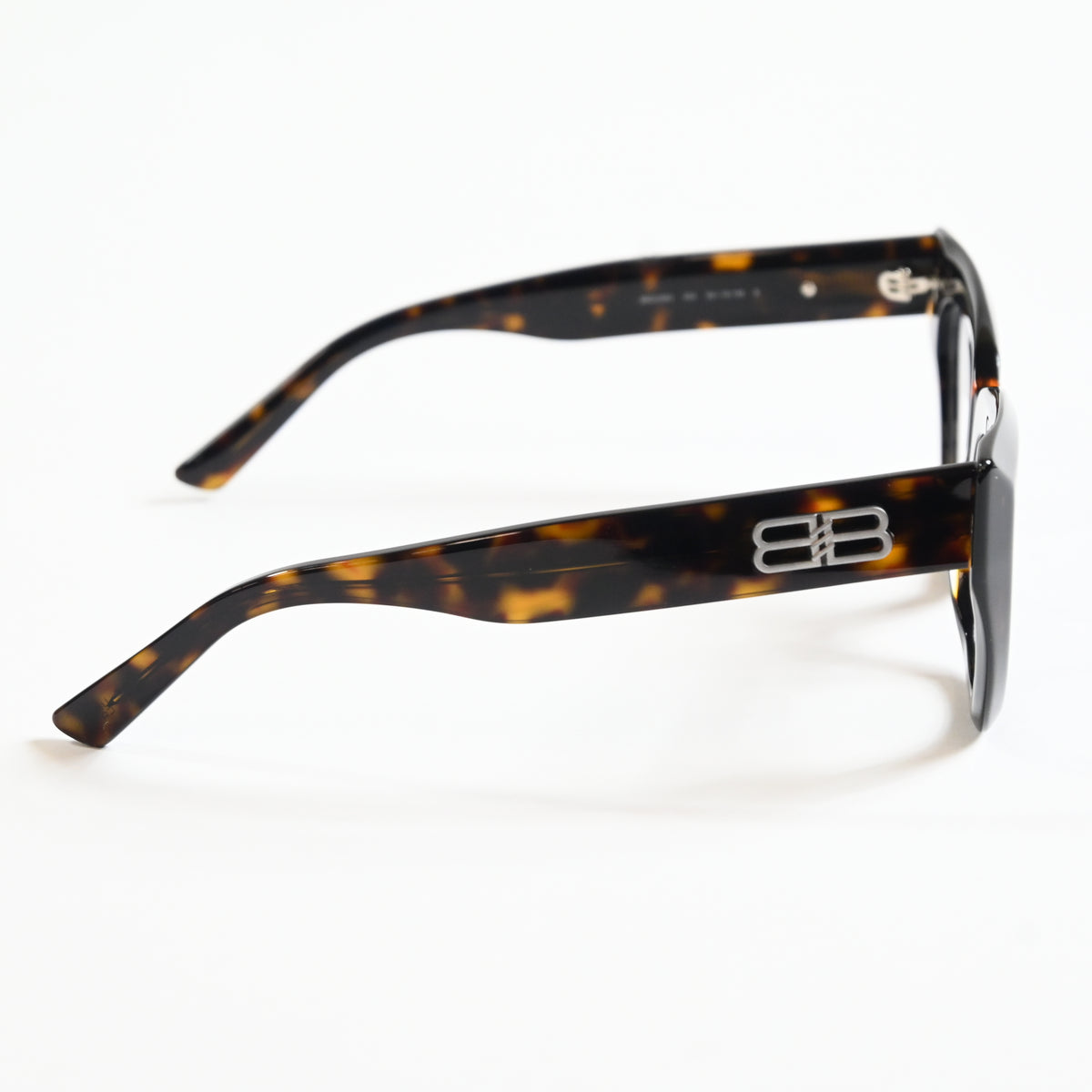 Balenciaga BB0238O 002 Womens Authentic Eyeglasses Havana/Silver, 50mm - New