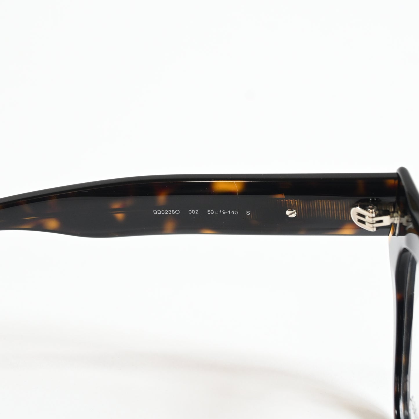 Balenciaga BB0238O 002 Womens Authentic Eyeglasses Havana/Silver, 50mm - New
