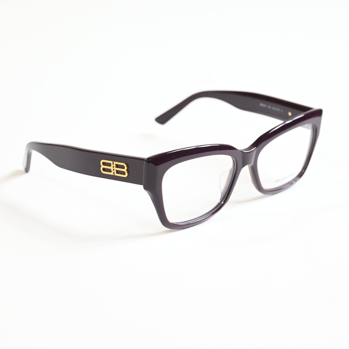 Balenciaga BB0274O 003 Womens Authentic Eyeglasses Dark Red/Gold, 55mm - New