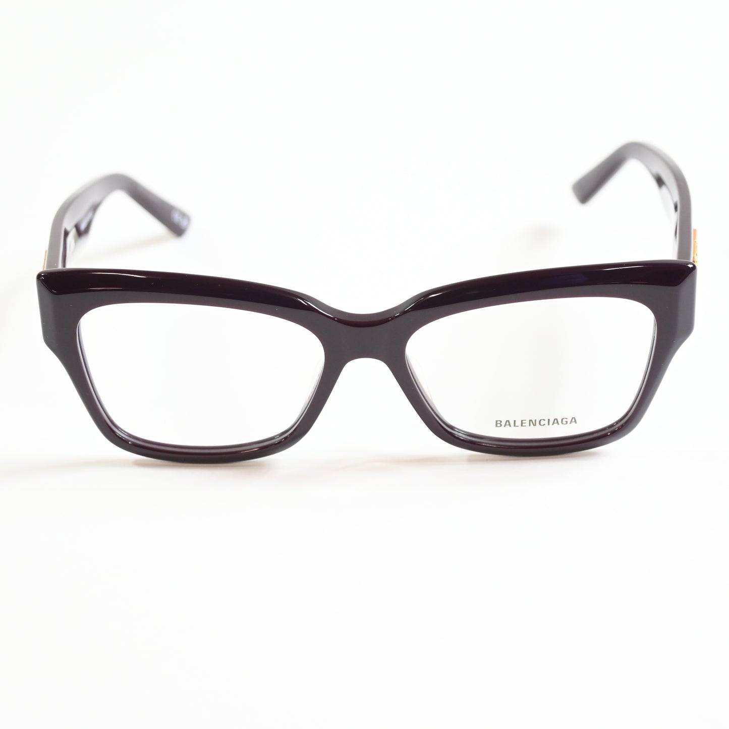 Balenciaga BB0274O 003 Womens Authentic Eyeglasses Dark Red/Gold, 55mm - New