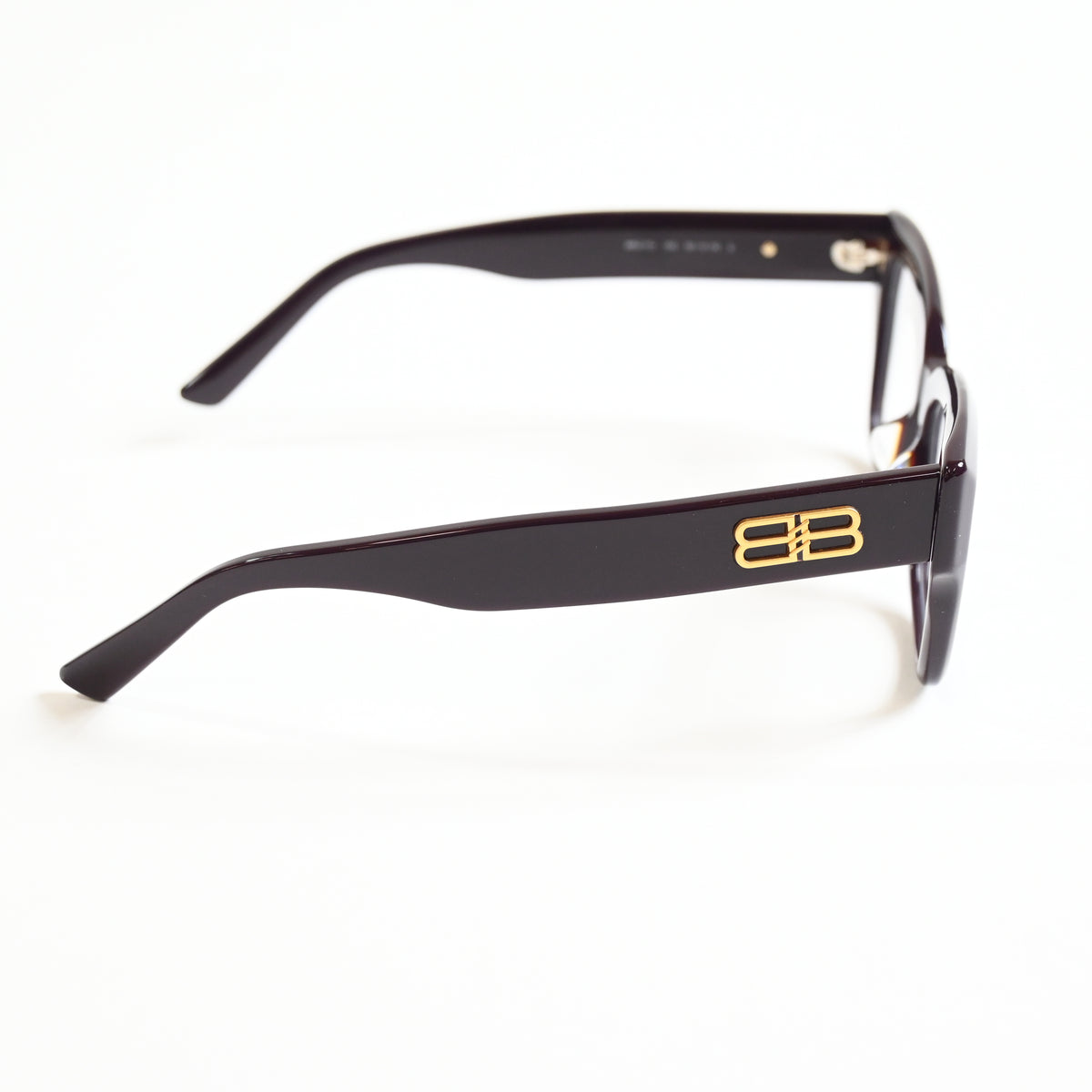 Balenciaga BB0274O 003 Womens Authentic Eyeglasses Dark Red/Gold, 55mm - New