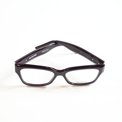 Balenciaga BB0274O 003 Womens Authentic Eyeglasses Dark Red/Gold, 55mm - New