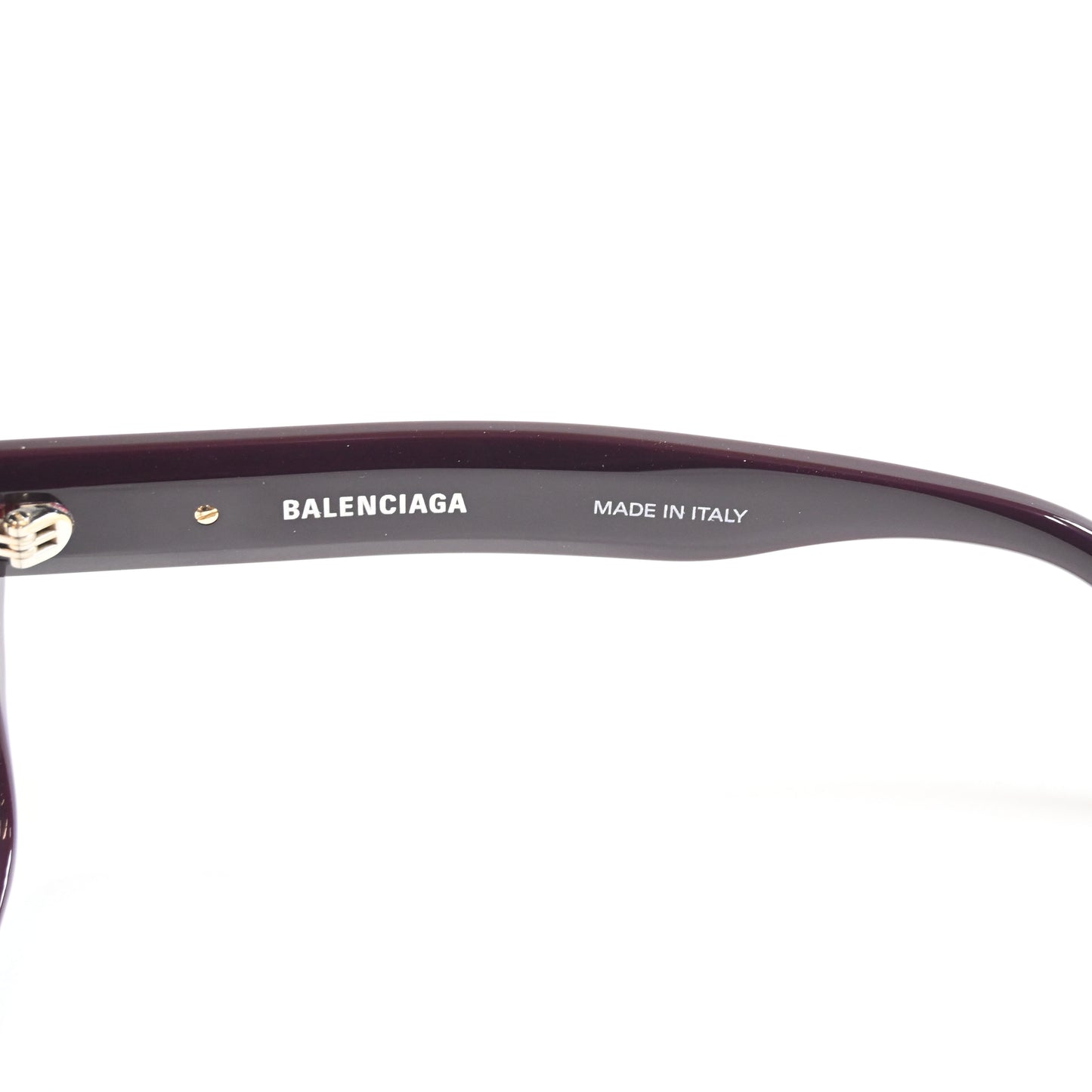 Balenciaga BB0274O 003 Womens Authentic Eyeglasses Dark Red/Gold, 55mm - New