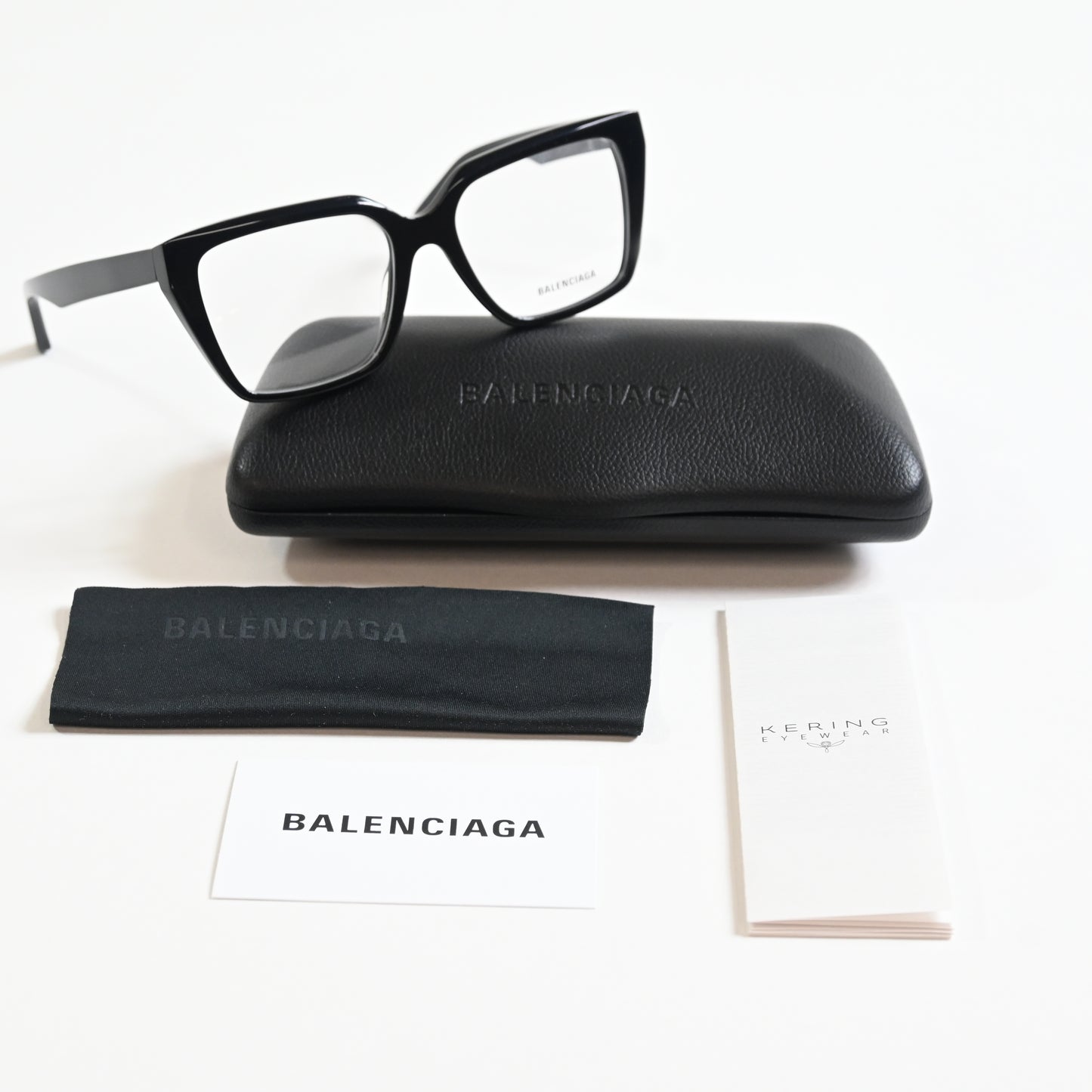 Balenciaga BB0130O 001 Womens Authentic Eyeglasses Burgundy, 53mm - New