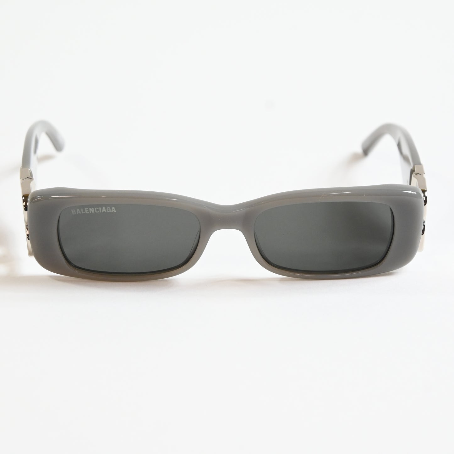 Balenciaga BB0096S 014 Womens Authentic Sunglasses Gray/Silver, 51mm - New