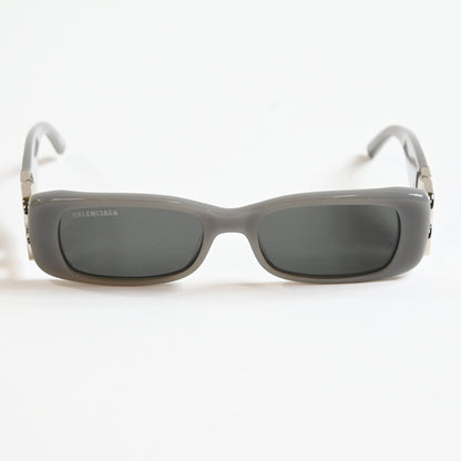 Balenciaga BB0096S 014 Womens Authentic Sunglasses Gray/Silver, 51mm - New