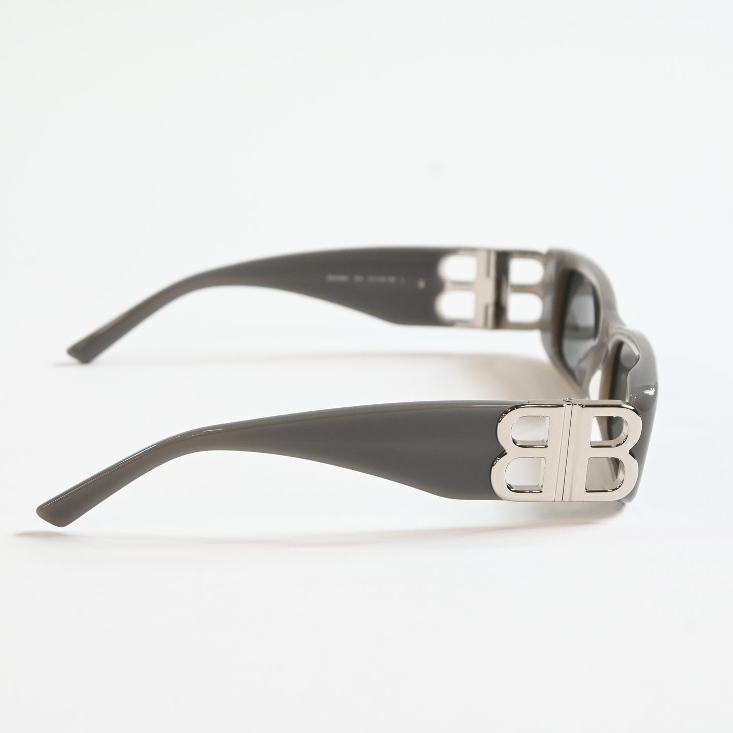 Balenciaga BB0096S 014 Womens Authentic Sunglasses Gray/Silver, 51mm - New