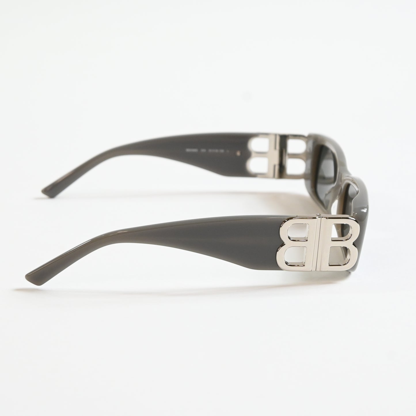 Balenciaga BB0096S 014 Womens Authentic Sunglasses Gray/Silver, 51mm - New