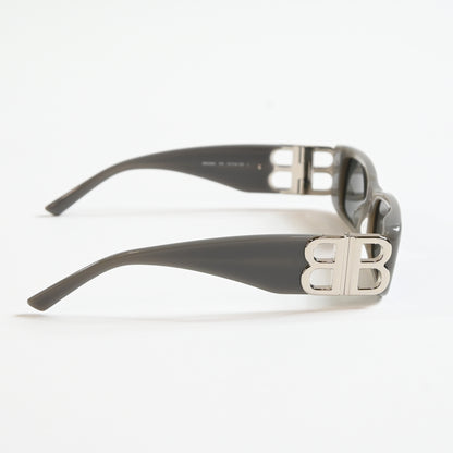 Balenciaga BB0096S 014 Womens Authentic Sunglasses Gray/Silver, 51mm - New