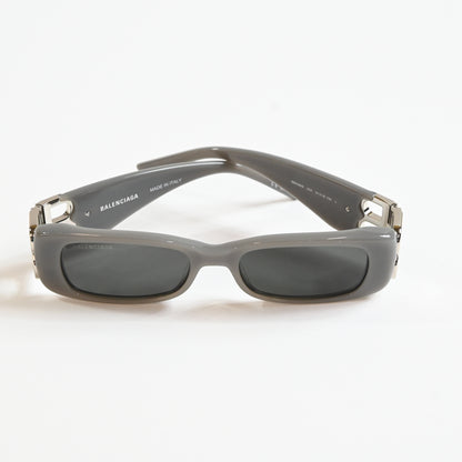 Balenciaga BB0096S 014 Womens Authentic Sunglasses Gray/Silver, 51mm - New