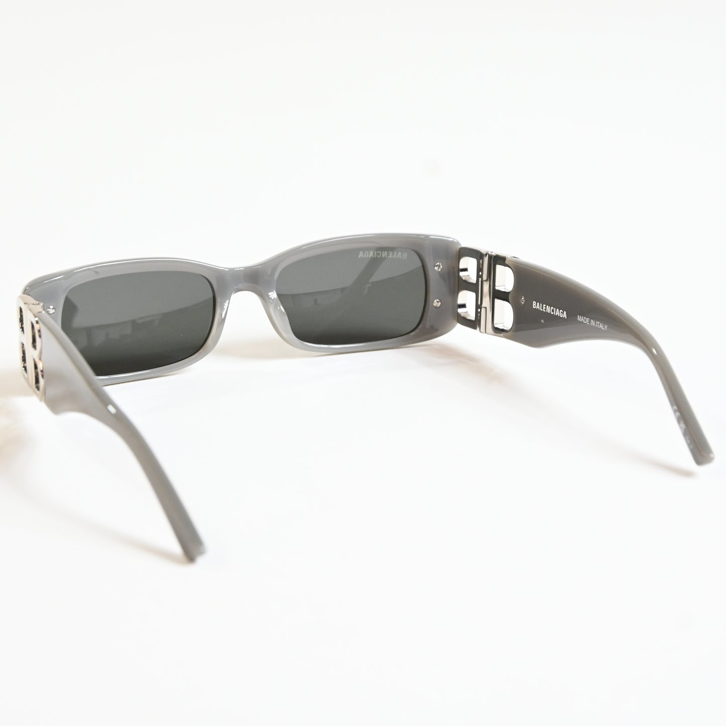 Balenciaga BB0096S 014 Womens Authentic Sunglasses Gray/Silver, 51mm - New