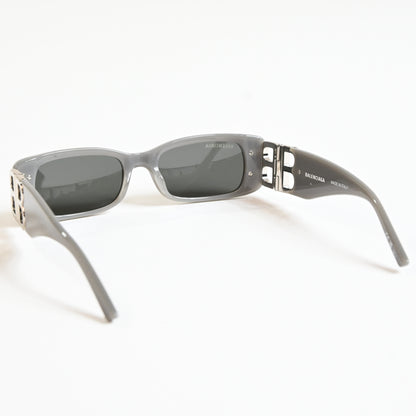 Balenciaga BB0096S 014 Womens Authentic Sunglasses Gray/Silver, 51mm - New