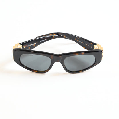 Balenciaga BB0095S 002 Womens Authentic Sunglasses Havana/Green, 53mm - New