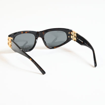 Balenciaga BB0095S 002 Womens Authentic Sunglasses Havana/Green, 53mm - New