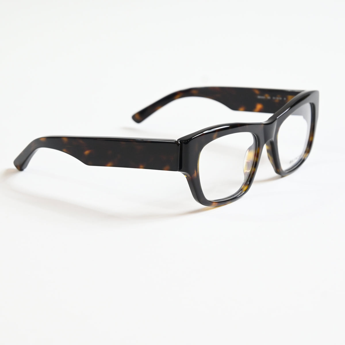 Balenciaga BB0264O 002 Unisex Authentic Eyeglasses Havana/Silver, 53mm - New