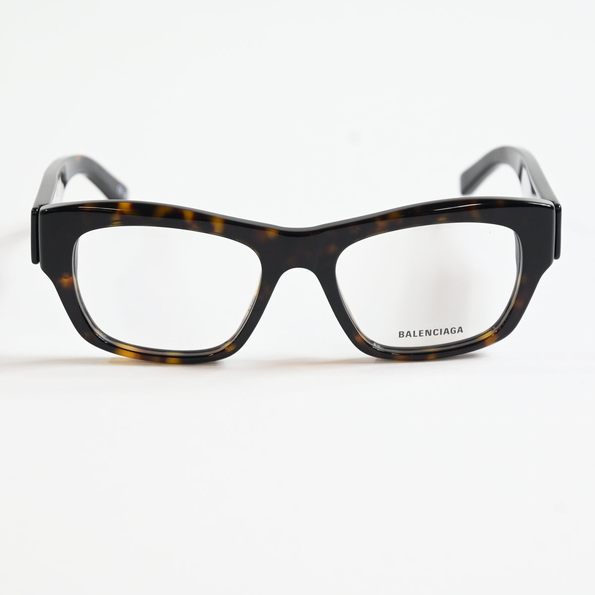 Balenciaga BB0264O 002 Unisex Authentic Eyeglasses Havana/Silver, 53mm - New