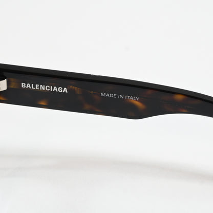 Balenciaga BB0264O 002 Unisex Authentic Eyeglasses Havana/Silver, 53mm - New