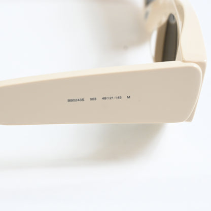 Balenciaga BB0243S 003 Womens Authentic Sunglasses Beige/Gray, 48mm - New