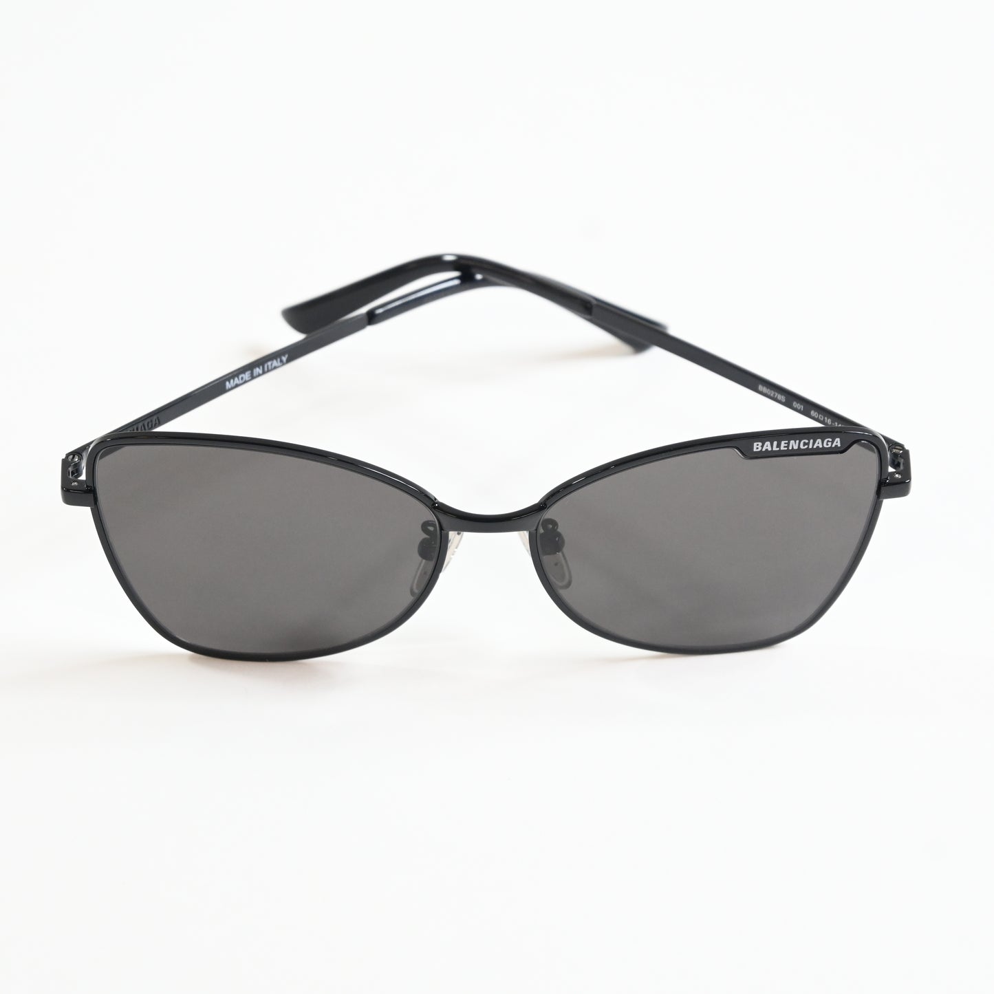 Balenciaga BB0278S 001 Womens Authentic Sunglasses Black/Gray, 60mm - New