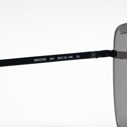 Balenciaga BB0278S 001 Womens Authentic Sunglasses Black/Gray, 60mm - New