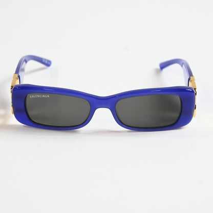 Balenciaga BB0096S 004 Womens Authentic Sunglasses Violet/Gold, 53mm - New
