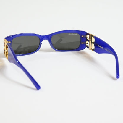 Balenciaga BB0096S 004 Womens Authentic Sunglasses Violet/Gold, 53mm - New
