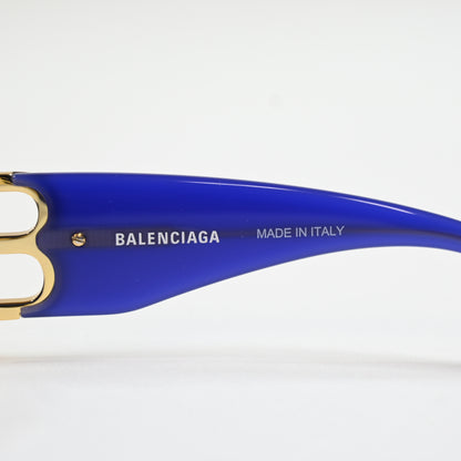 Balenciaga BB0096S 004 Womens Authentic Sunglasses Violet/Gold, 53mm - New