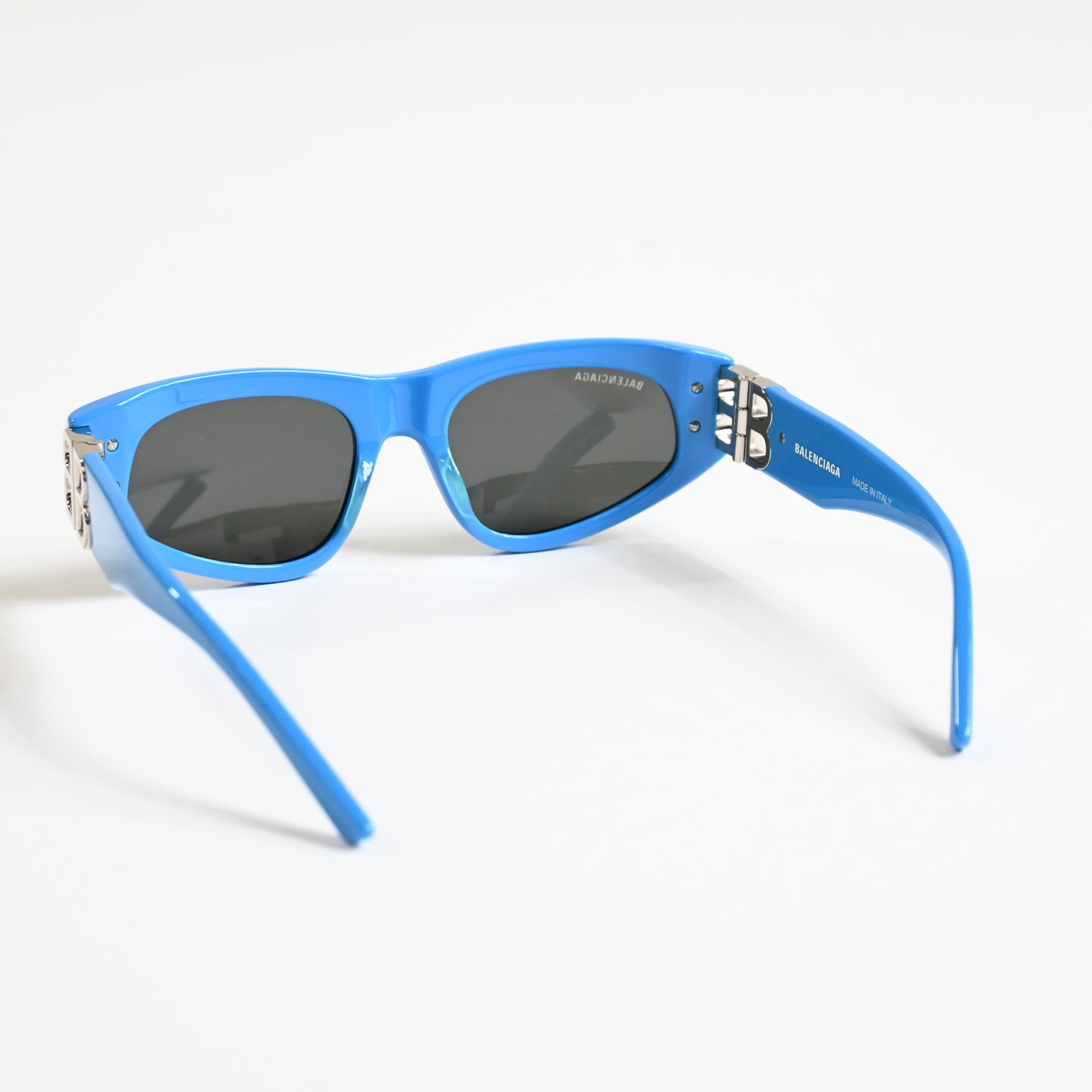 Balenciaga BB0095S 011 Womens Authentic Sunglasses Blue/Gray, 53mm - New