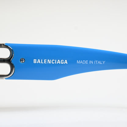Balenciaga BB0095S 011 Womens Authentic Sunglasses Blue/Gray, 53mm - New