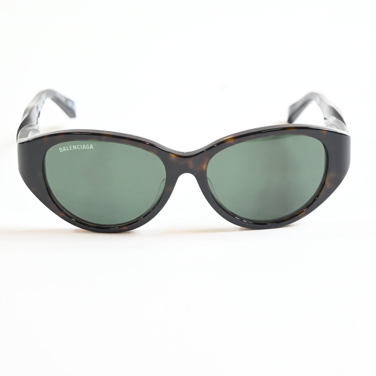 Balenciaga BB0209SA 002 Womens Authentic Sunglasses Havana/Green, 55mm - New