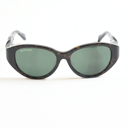 Balenciaga BB0209SA 002 Womens Authentic Sunglasses Havana/Green, 55mm - New