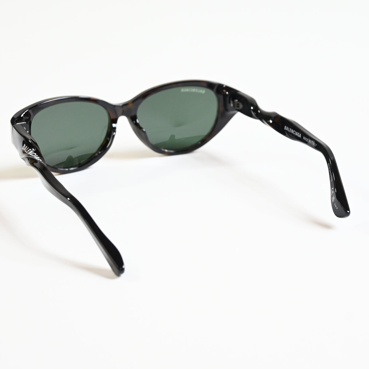 Balenciaga BB0209SA 002 Womens Authentic Sunglasses Havana/Green, 55mm - New