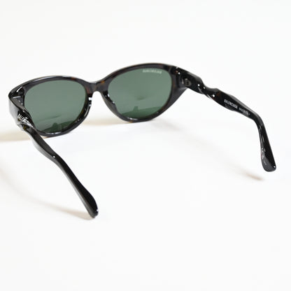 Balenciaga BB0209SA 002 Womens Authentic Sunglasses Havana/Green, 55mm - New