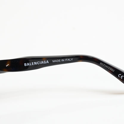 Balenciaga BB0209SA 002 Womens Authentic Sunglasses Havana/Green, 55mm - New