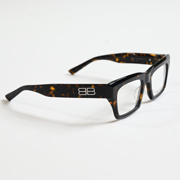 Balenciaga BB0240O 002 Unisex Authentic Eyeglasses Havana, 52mm - New