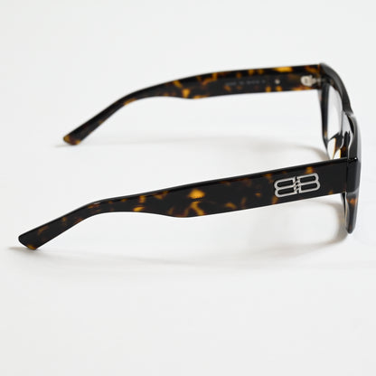 Balenciaga BB0240O 002 Unisex Authentic Eyeglasses Havana, 52mm - New