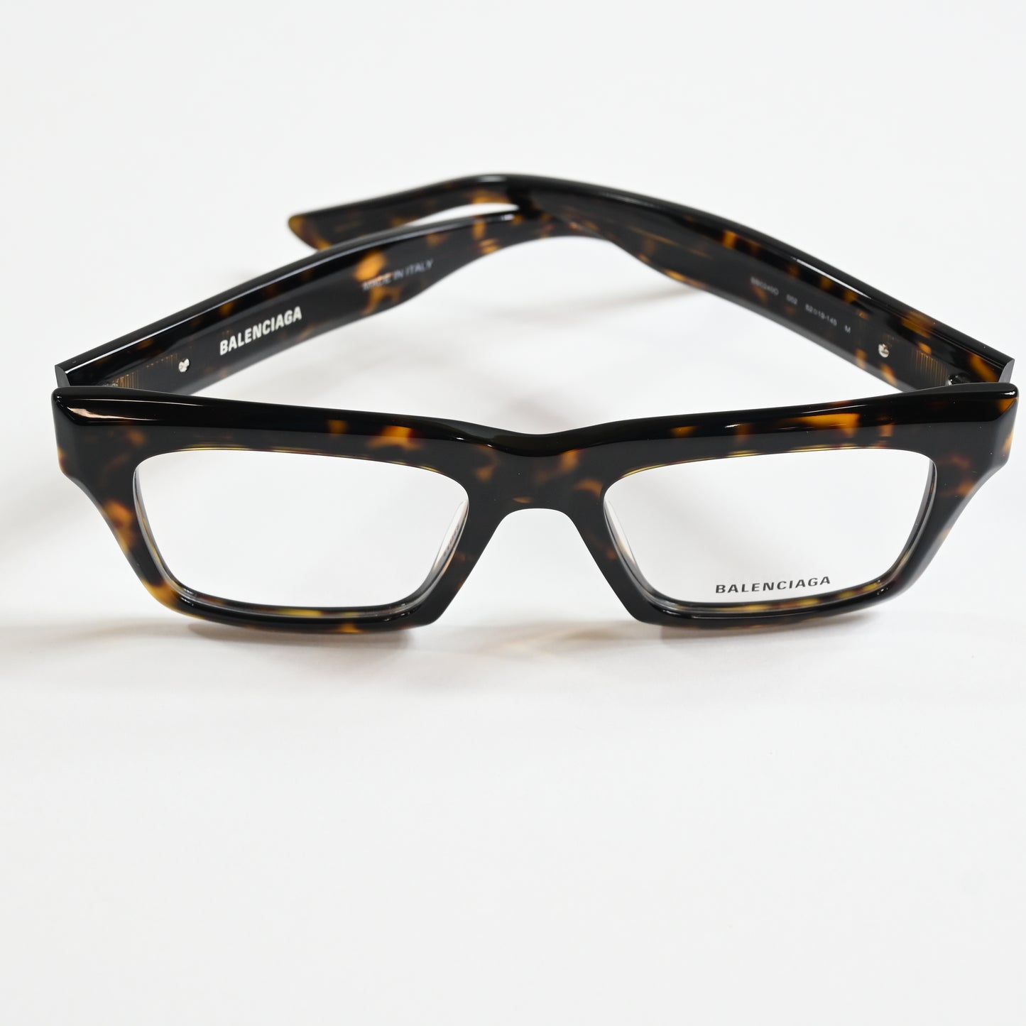 Balenciaga BB0240O 002 Unisex Authentic Eyeglasses Havana, 52mm - New