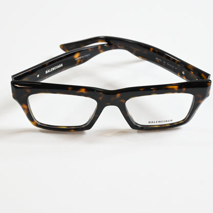 Balenciaga BB0240O 002 Unisex Authentic Eyeglasses Havana, 52mm - New