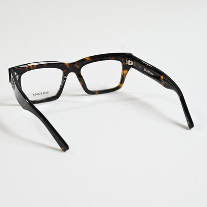 Balenciaga BB0240O 002 Unisex Authentic Eyeglasses Havana, 52mm - New
