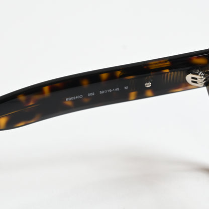 Balenciaga BB0240O 002 Unisex Authentic Eyeglasses Havana, 52mm - New