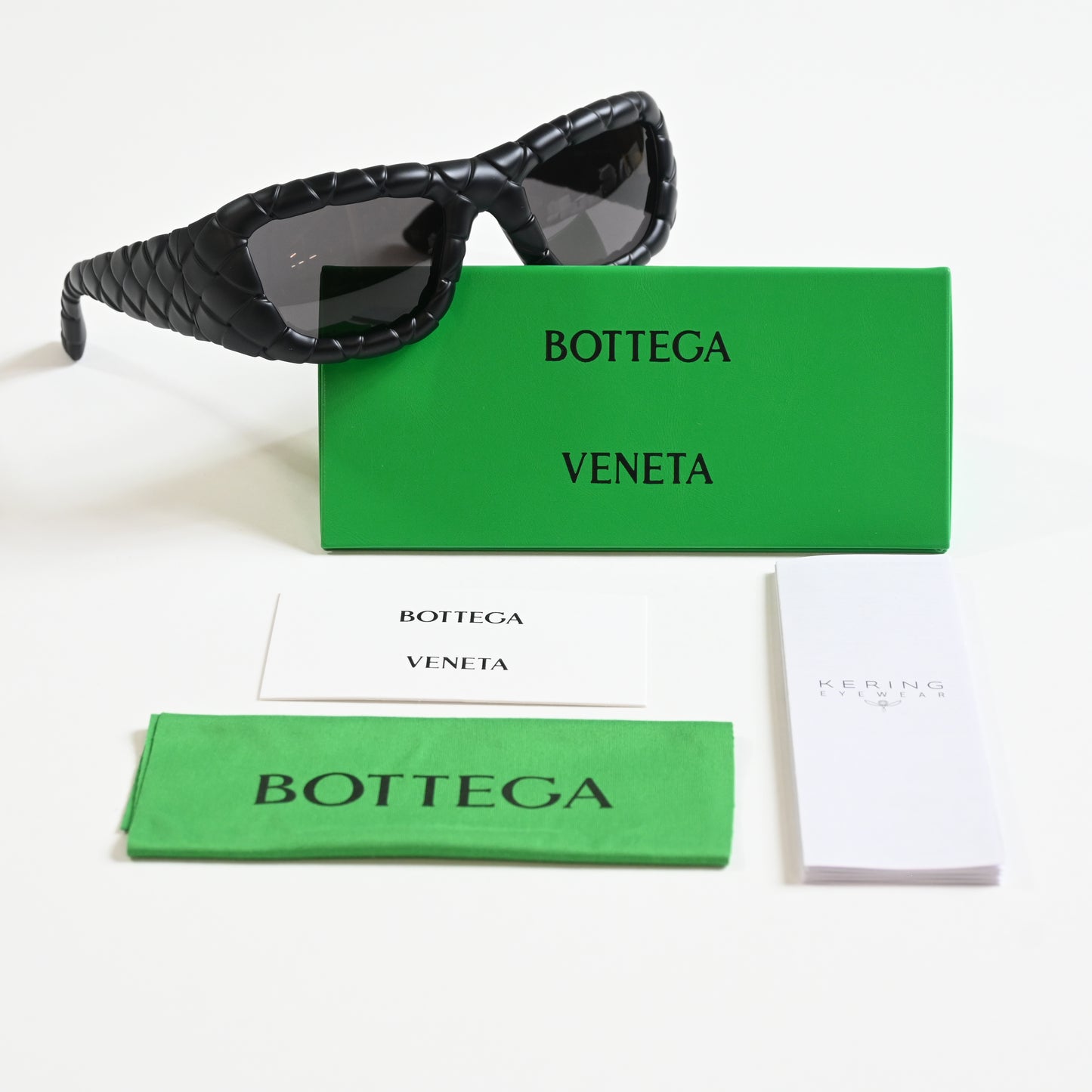 Bottega BV1303S 001 Womens Authentic Sunglasses Black, 56mm - New