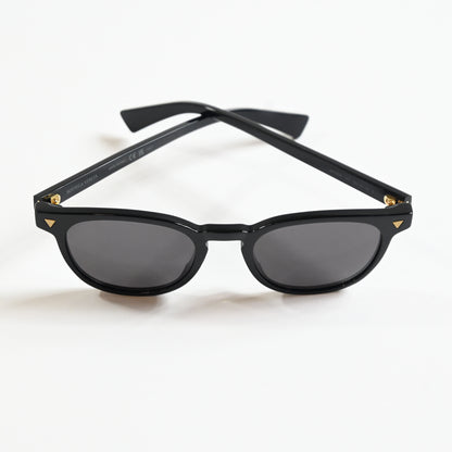 Bottega BV1253S 001 Mens Authentic Sunglasses Black/Gray, 50mm - New